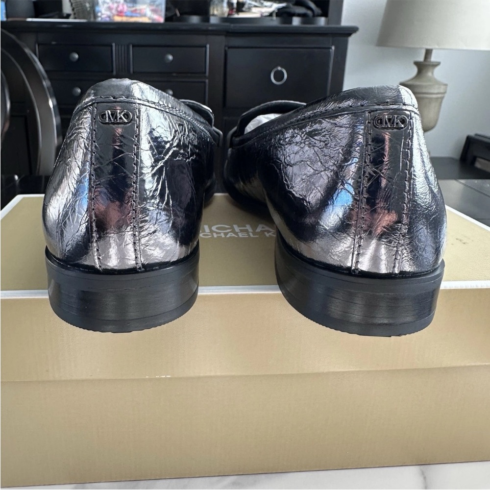 HOST PICK, Design Posh Party — Michael Kors Silver Loafers, Sz 7 - Picture 4 of 6